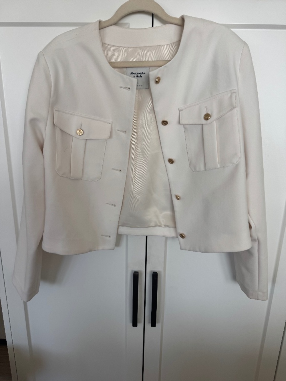 Abercrombie & Fitch ivory blazer